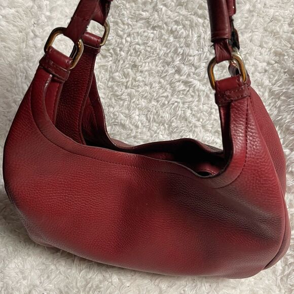 Cole Haan Red Leather Hobo Bag - Picture 5 of 13